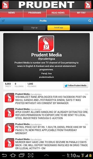 Prudent Media - GOA News截图2