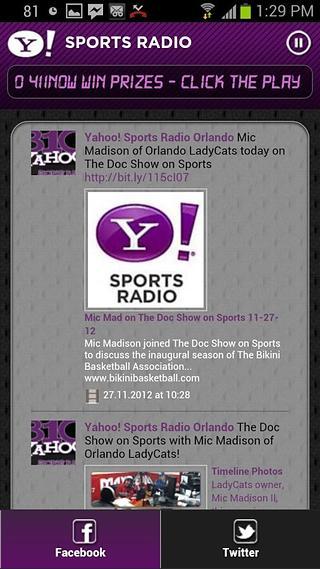 Yahoo Sports Radio Orlan...截图7