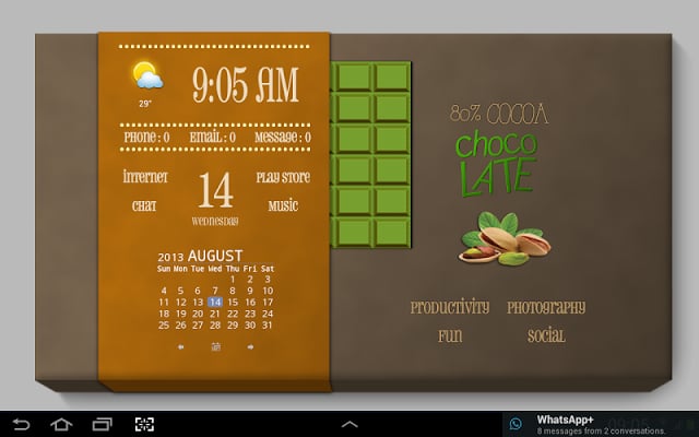 Chocolate Box Theme Note 10.1截图4