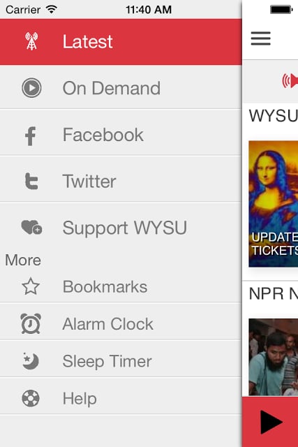 WYSU Public Radio App截图5