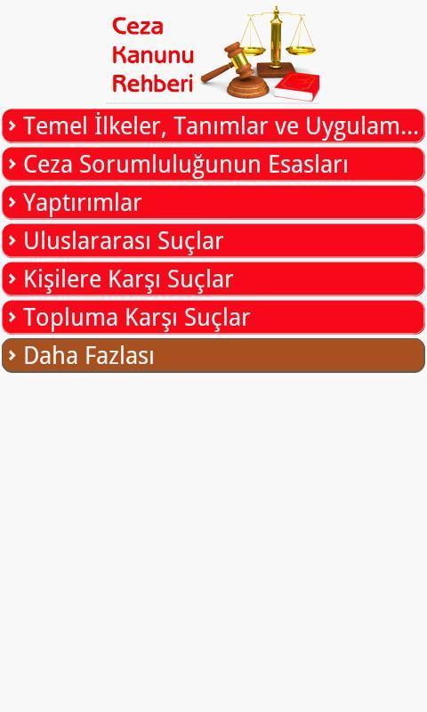 Ceza Kanunu Rehberi 2011 - Android截图1