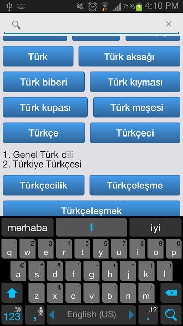 Offline T&uuml;rk&ccedil;e S&ouml;zl&uuml;k Free截图4