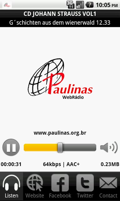 Web R&aacute;dio Paulinas截图5