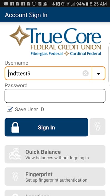 TrueCore FCU Mobile Banking截图4