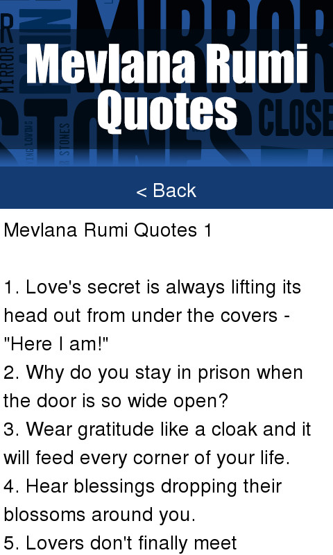 Mevlana Rumi Quotes截图3