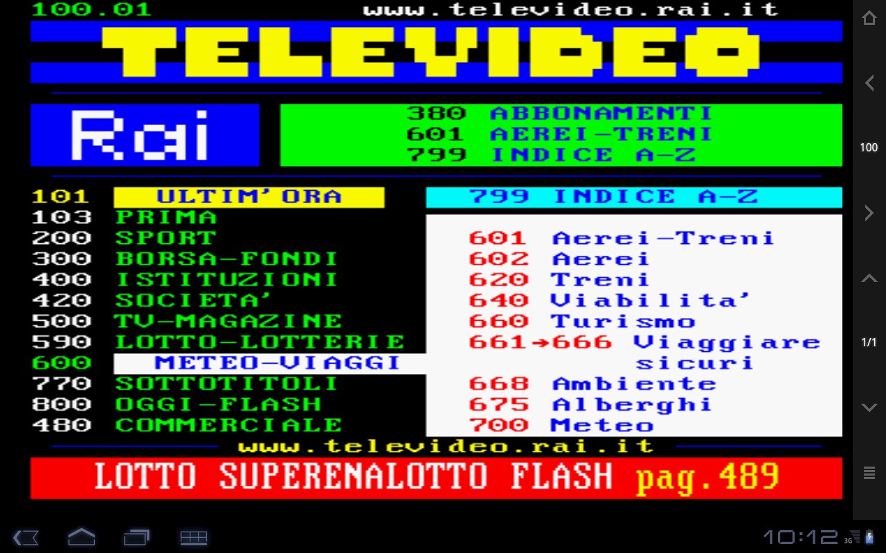 Televideo Teletext截图2