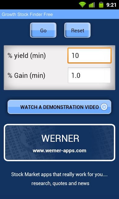 Growth Stock Finder Free截图1