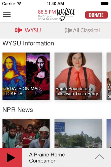 WYSU Public Radio App截图3