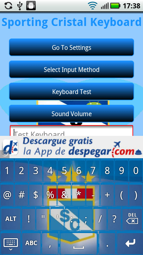 Sporting Cristal Keyboard截图2