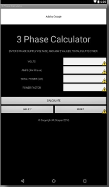 3 PHASE POWER CALCULATOR截图6