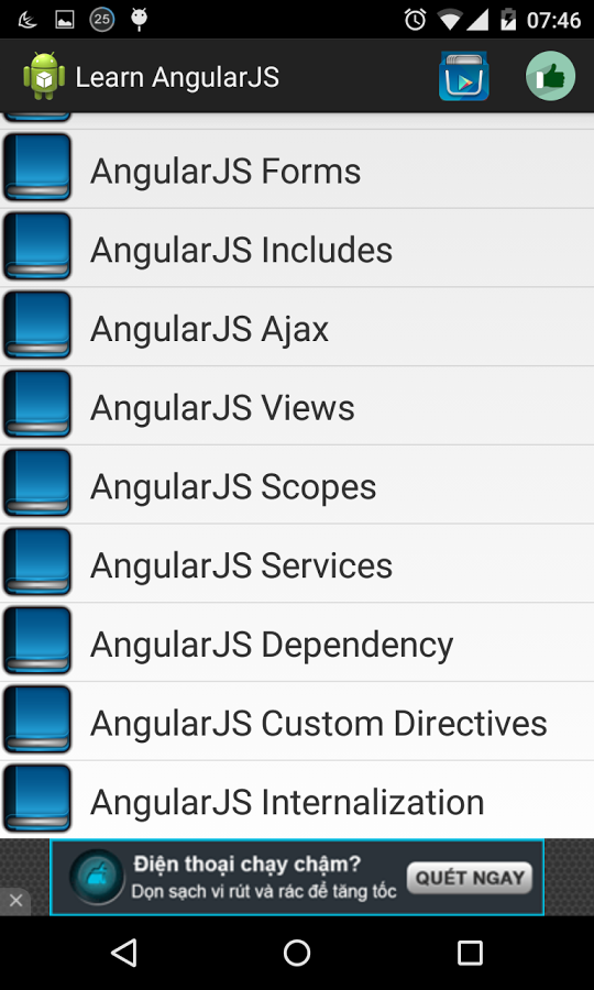 Learn AngularJS offline截图2