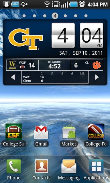 Georgia Tech Live Clock截图3