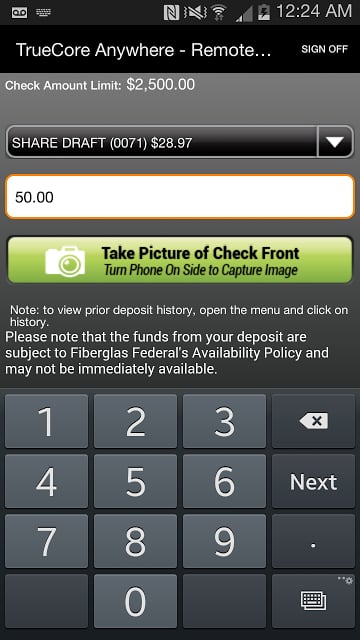 TrueCore FCU Mobile Banking截图1