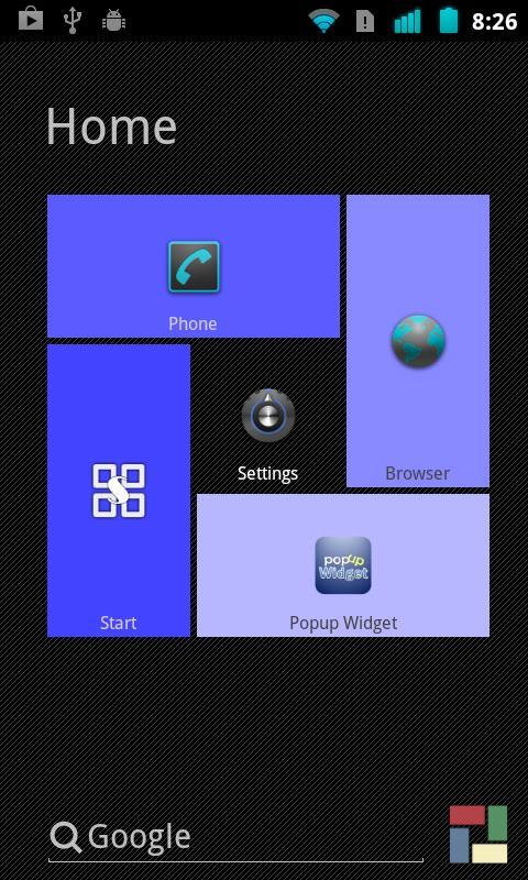 Blue theme for SquareHome截图4