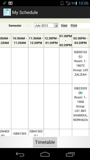 My Schedule (UniKL)截图1