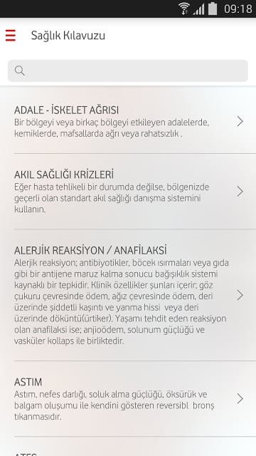 Vodafone Cep Sağlık截图2