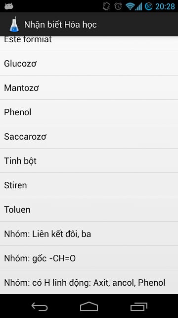 Nhận biết h&oacute;a học截图3