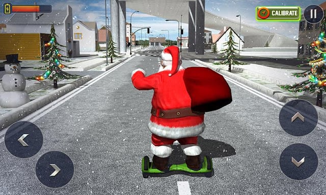 Hoverboard Rider 3D:Santa Xmas截图5