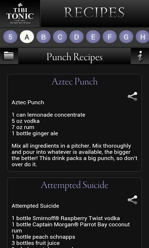 Tibi Tonic Cocktails Recipes截图2