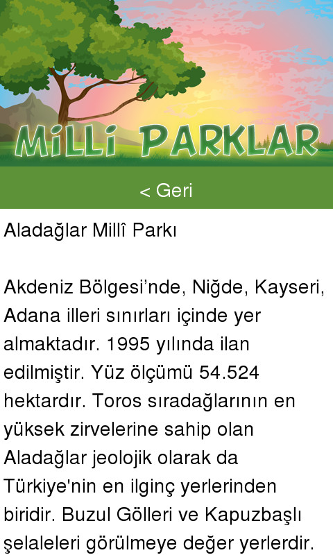 Milli Parklar截图3