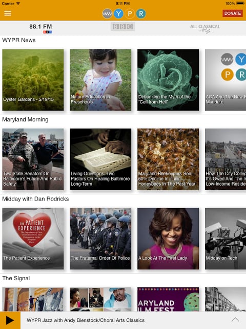 WYPR Public Radio App截图7