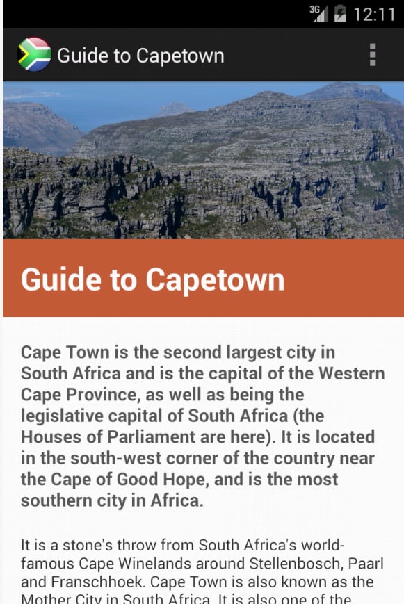 Free quide to Cape Town截图3