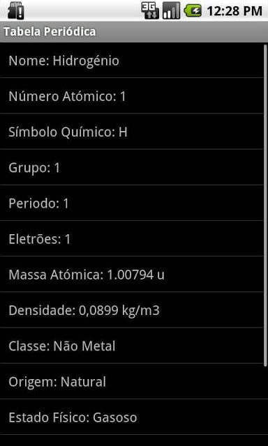 Tabela Peri&oacute;dica截图5