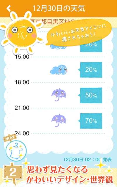 无料天気予报｜洗濯予报｜雨降る予报をPUSH通知でお届け♪截图7