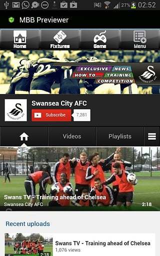 Swansea City FC Mobi截图2