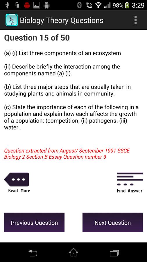 Biology Questions截图2