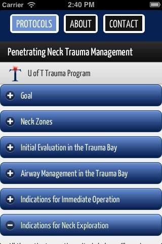 U of T Trauma Protocols截图2