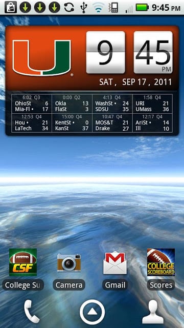 Miami Hurricanes Live Clock截图6