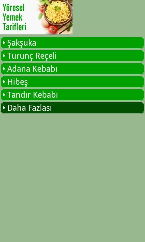 Yöresel Yemek Tarifleri - Android截图2