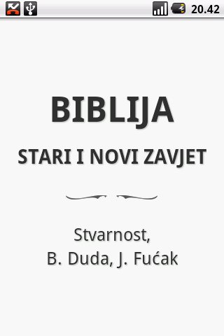 Biblija (SDF), Croatian截图1