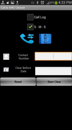 Call Log and SMS Cleaner截图5