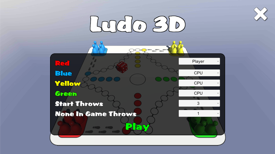 3D十字棋:Ludo 3D截图1