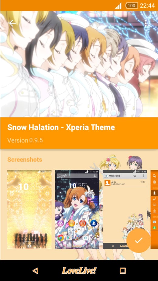 Snow Halation - Xperia Theme截图3