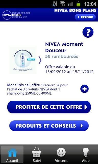 NIVEA BONS PLANS截图3