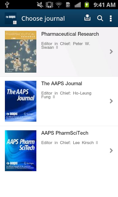 AAPS Journals截图1