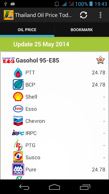 Thailand Oil Price Today截图1