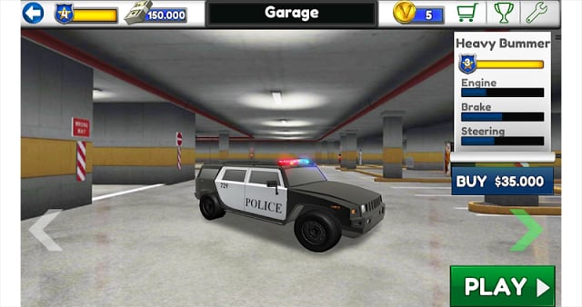 Police Parking 3D Extended 2截图2