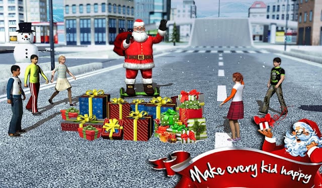 Hoverboard Rider 3D:Santa Xmas截图10