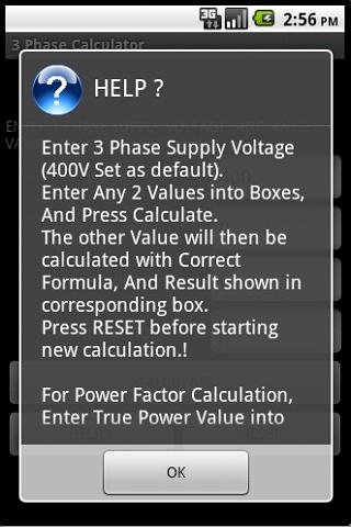 3 PHASE POWER CALCULATOR截图3