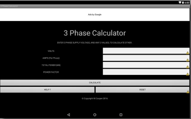 3 PHASE POWER CALCULATOR截图5