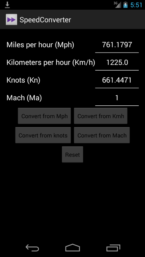 Speed Converter mph kmh kn ma截图3