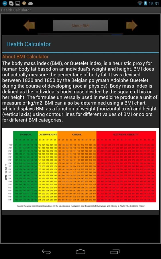 Health Calculator截图3