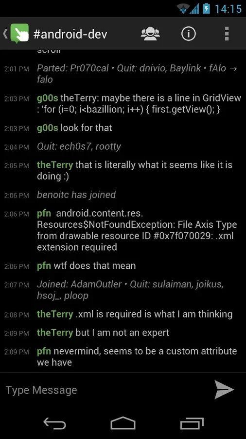 TapChat IRC Client截图5