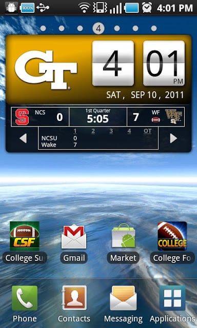 Georgia Tech Live Clock截图2