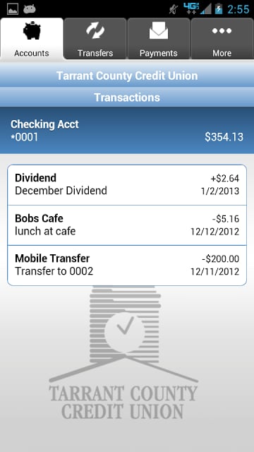 TCCU Mobile Banking App截图1