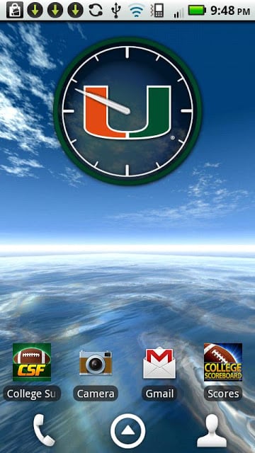 Miami Hurricanes Live Clock截图11